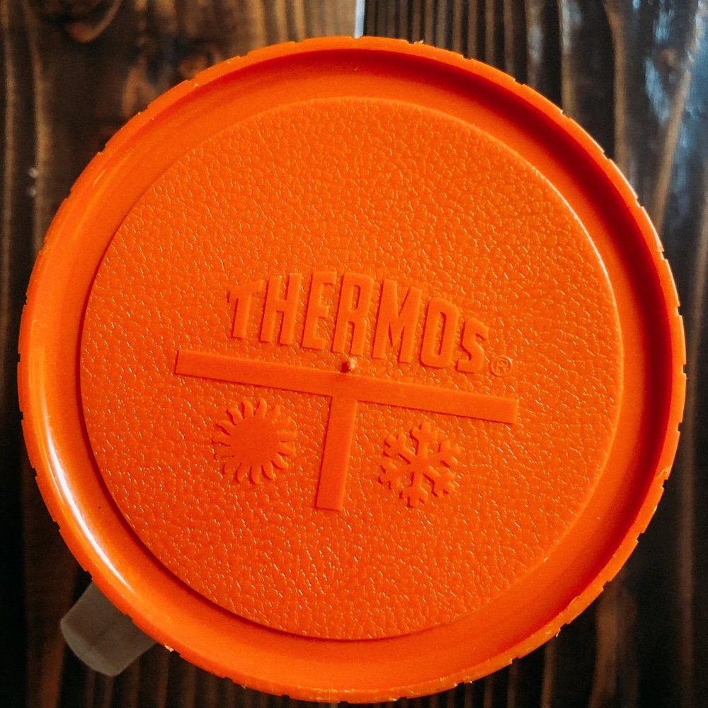 VINTAGE THERMO RETRO ORANGE ONE PINT - Picture 2 of 4